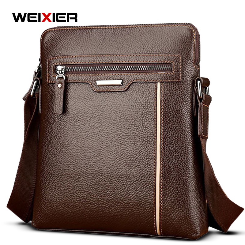 WEIXIER 18072 Tas Selempang Pria Kulit Sling Bag Anti Air WK-SBY