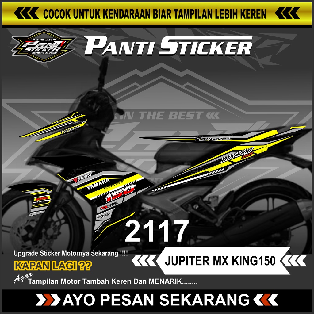 Striping Semi Full Mx King 150 Sticker Striping Mx King150 Racing
