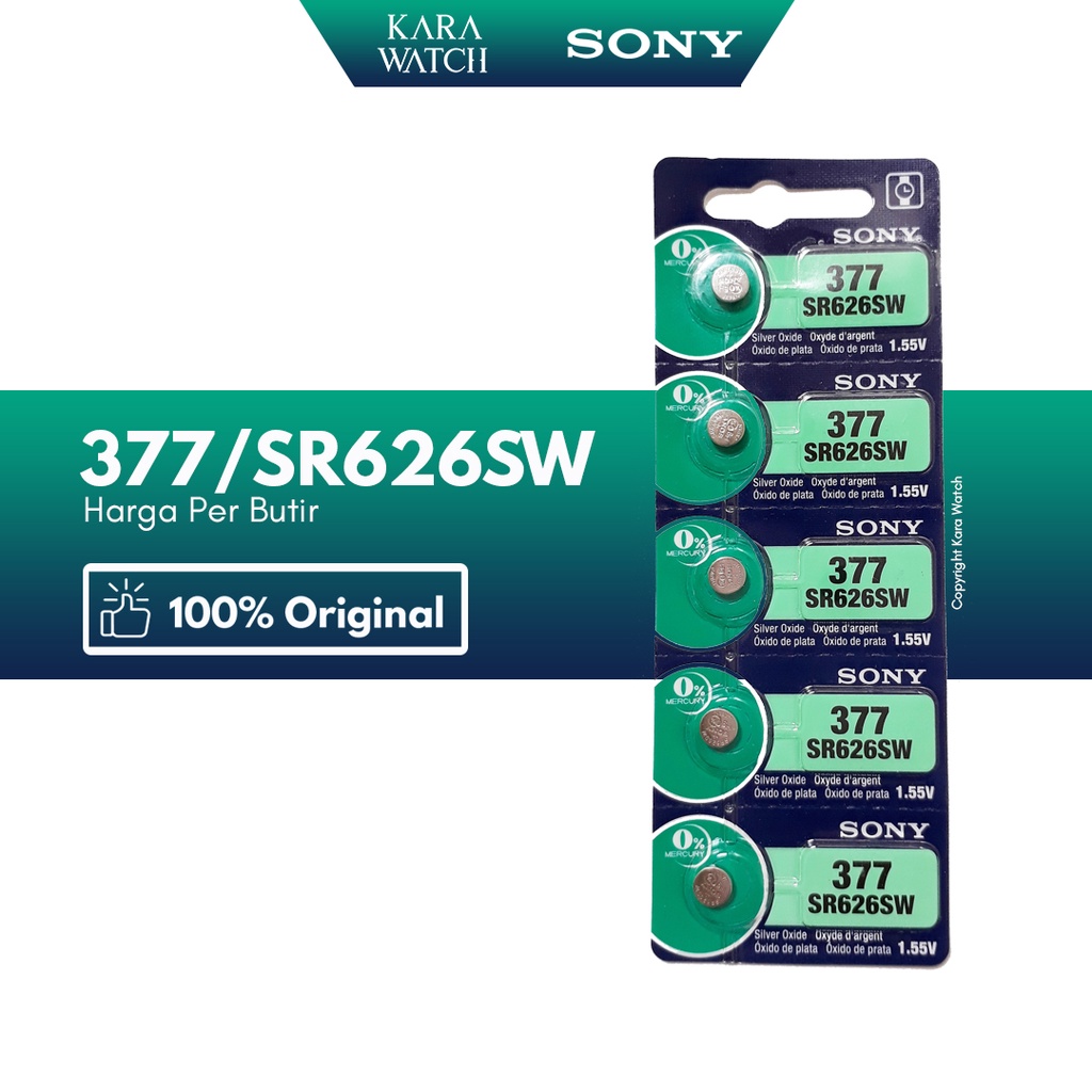 Baterai Sony 377 SR626SW 626 Original Jam Tangan Analog
