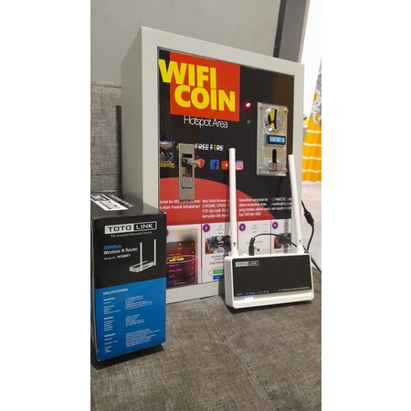 Wifi Koin Murah ( Box Besi Panel )
