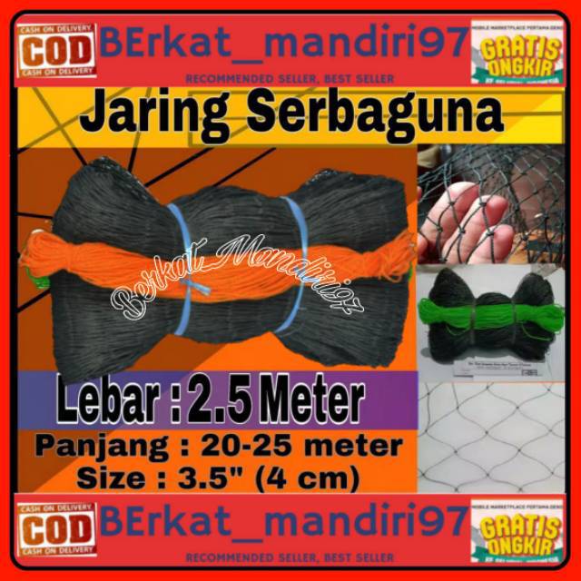 Jaring ayam LEBAR 2.5 M X PANJANG 25M jaring pagar ayam jaring  ayam jaring burung jaring serbaguna