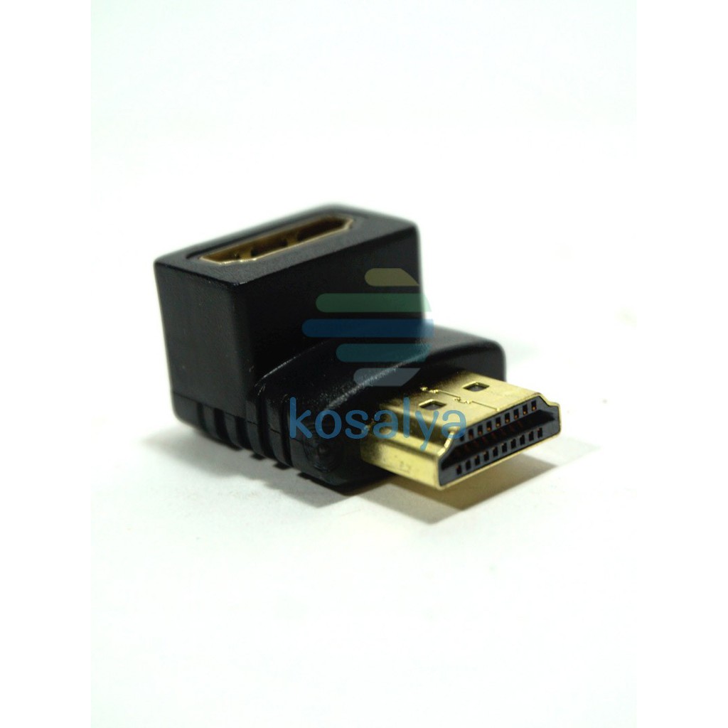 Converter Konektor Sambuungan HDMI L To Female HDMI Connector converter L HDMI