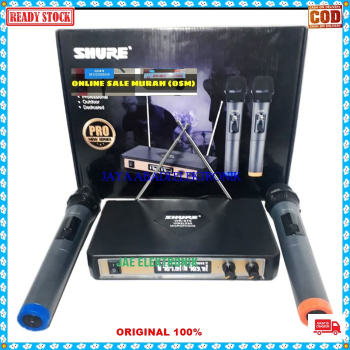 G499 Mik OEM ODM Mikrophone Karaoke Wireless pro vocal vokal suara audio Microphone sistem mik TOA