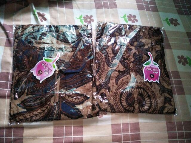 Dress Tunik Batik Resleting Genes