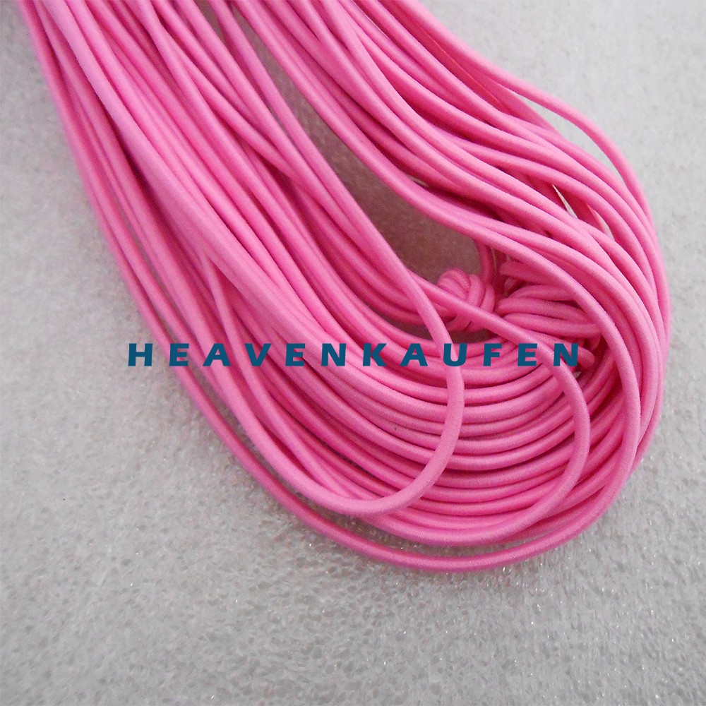 Tali Elastis Warna Pink Diameter Kecil 1,5 mm Meteran