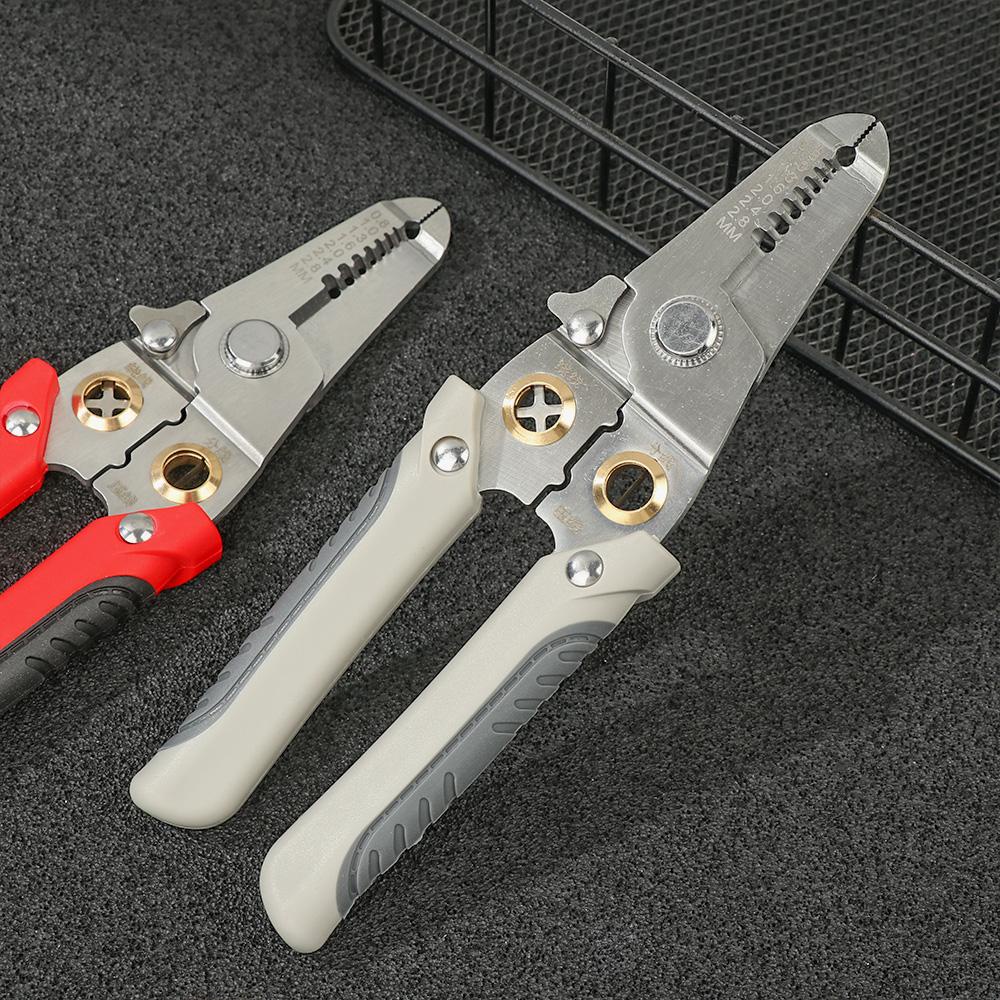 Chookyy Wire Stripper Repair Non-Slip Grip Handle Penjepit Crimper Rumah