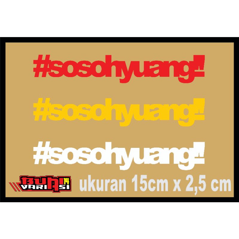 

sticker minang #sosohyuang