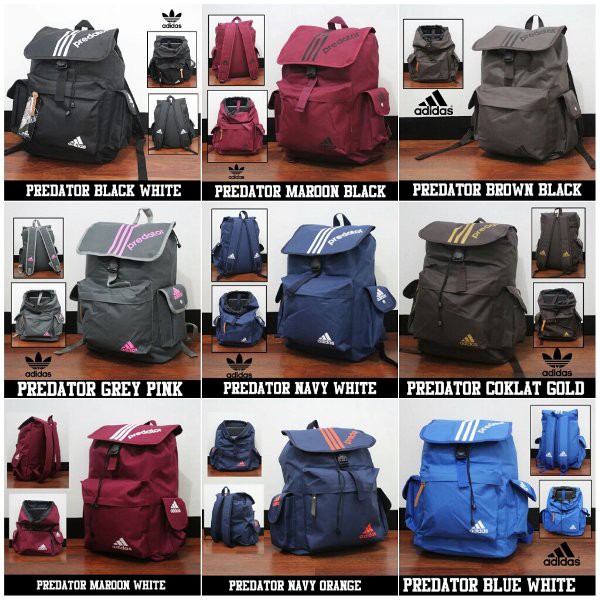 Tas sekolah ransel adidas predator original cowok / pria / cewek / wanita murah Terbaru