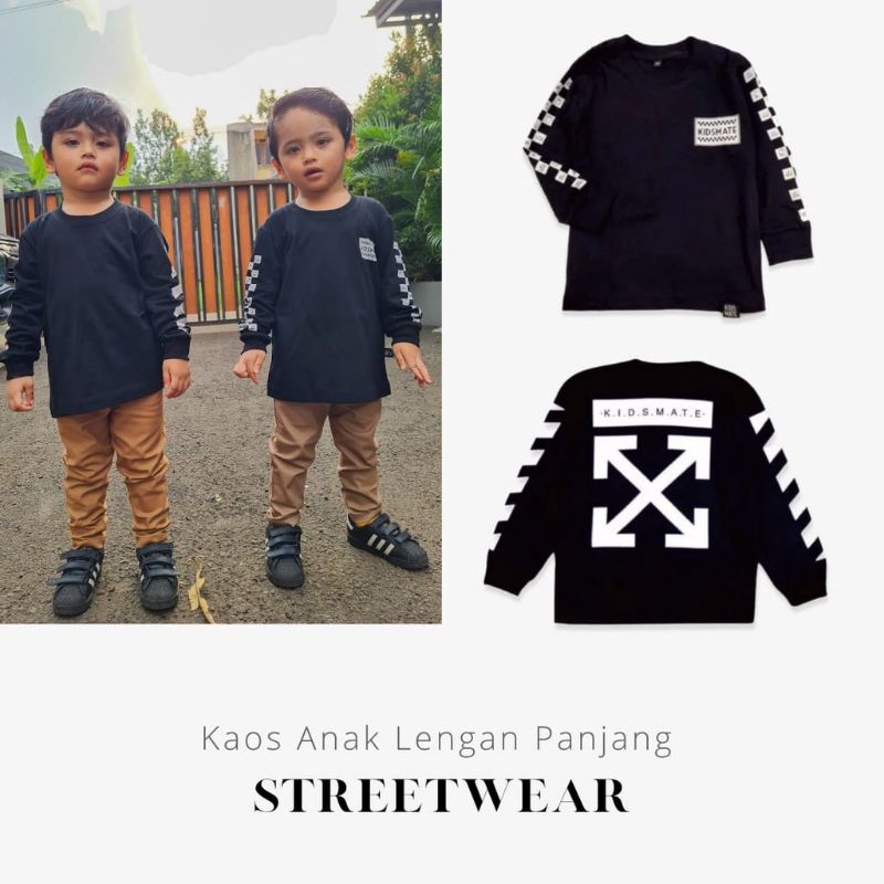 kaos anak lengan panjang Kids Mate