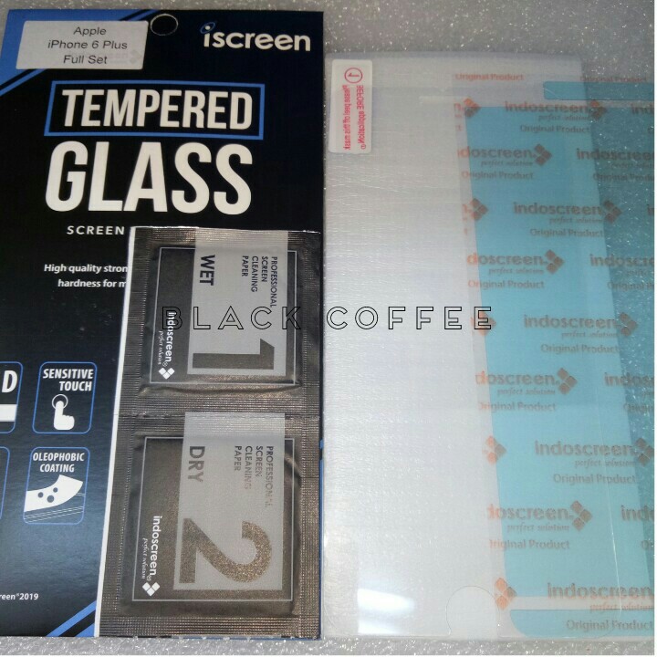 Tempered glass iPhone 6/6s plus tempered glass iScreen bening