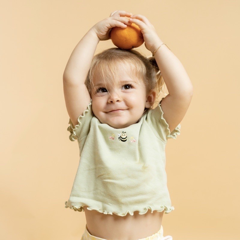 Bohopanna CURLY CROP TOP x The Overtee / Boho Kaos Atasan Anak Perempuan