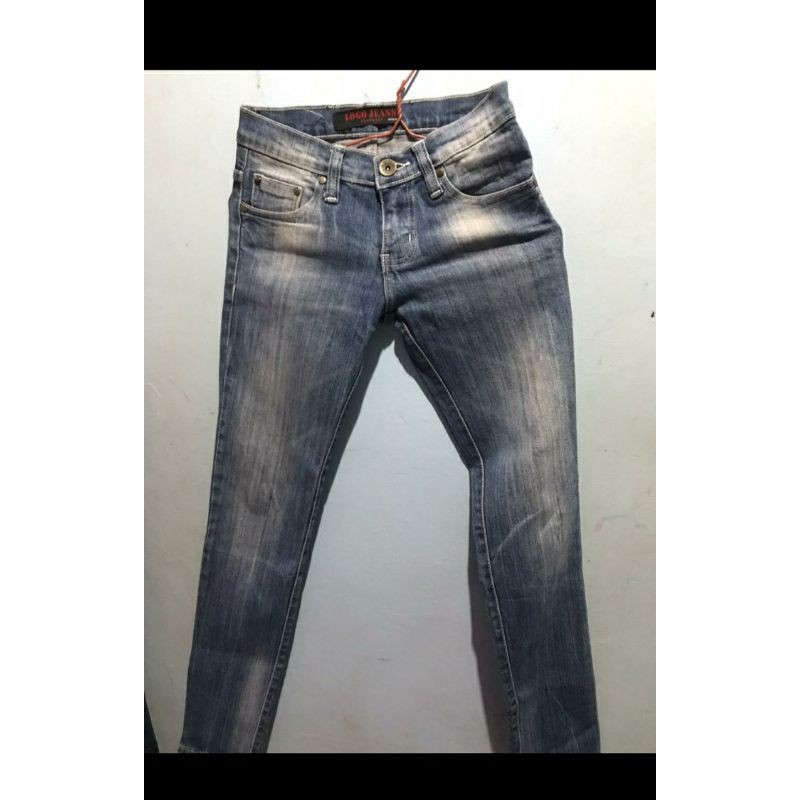 celana logo jeans original prelove