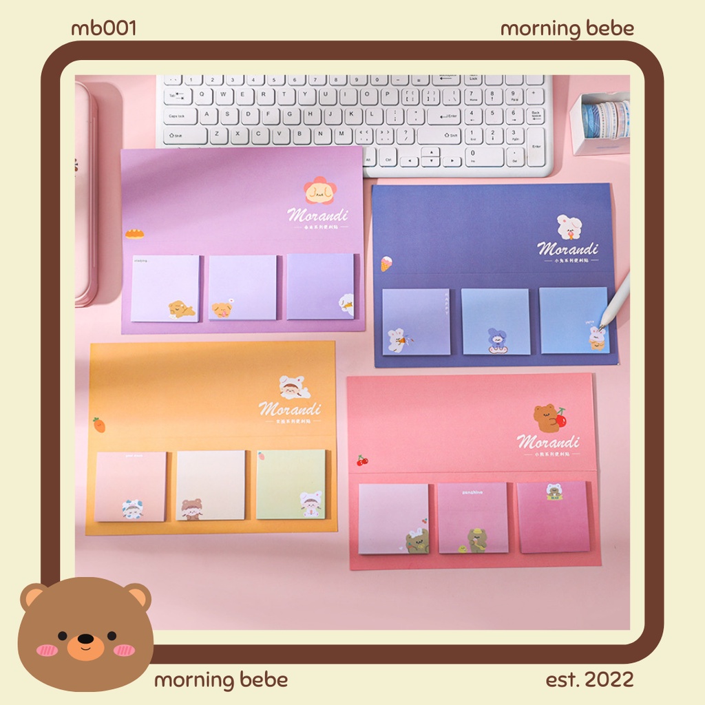 

MB001 STICKY NOTE / STICKY NOTES LUCU / MEMO PAD TEMPEL / STICKY NOTES ANIMAL / CATATAN TEMPEL / STICKY NOTES MORADI / STICKY NOTES SET / STICKY NOTES GRADASI / IMPORT