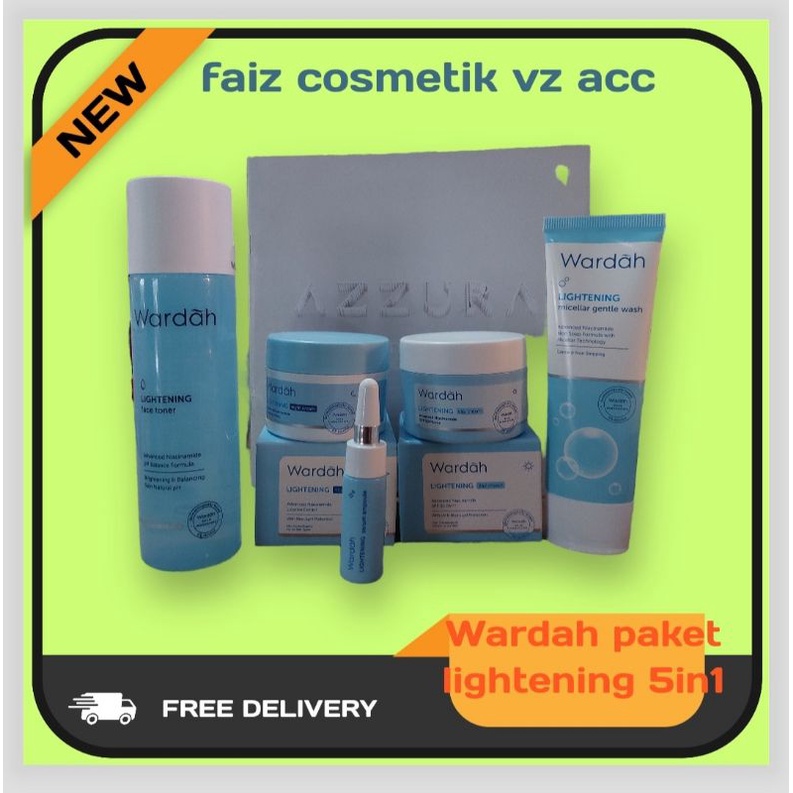 WARDAH PAKET LIGHTENING 5IN 1 SERI A(BISA COD)