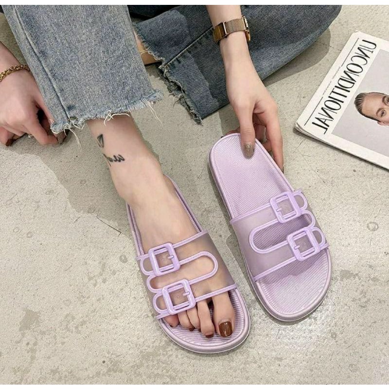 12.12 Sale Sandal Jelly Import Wanita Casual V202