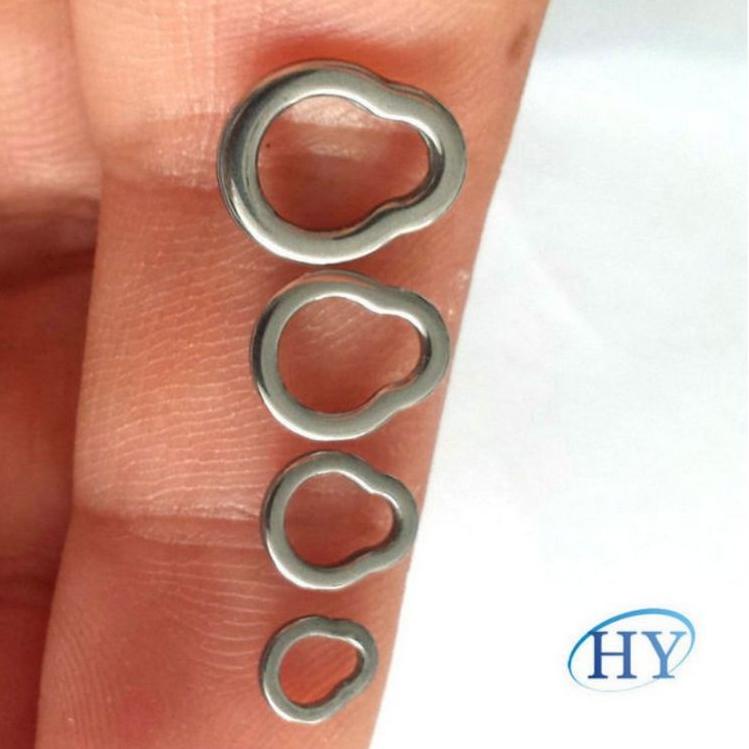 Serbuuuu.. "GROSIR" 50PCS SOLID RING STAINLESS STEEL 302 OVAL & BULAT MURAH