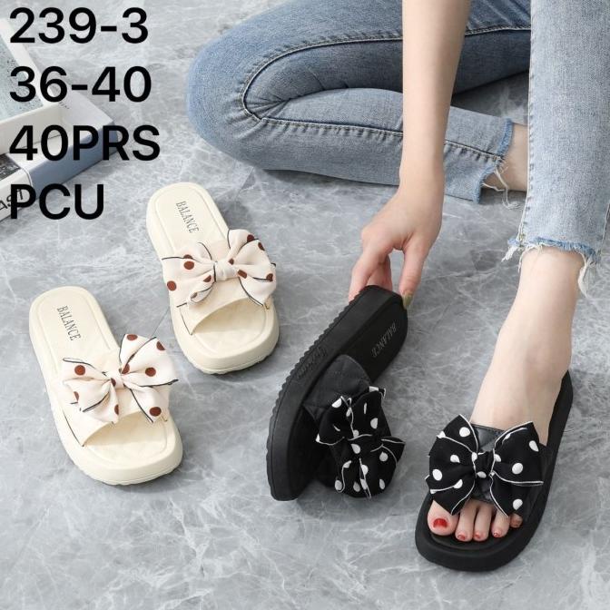 SR56 SENDAL PITA BUNGA JELLY BALANCE CEWEK WANITA elst073 Juara