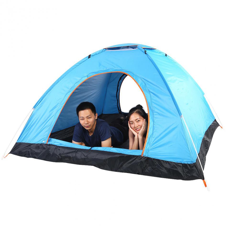 Tenda Camping Outdoor Automatic Speed Open 3-4 Orang - Blue