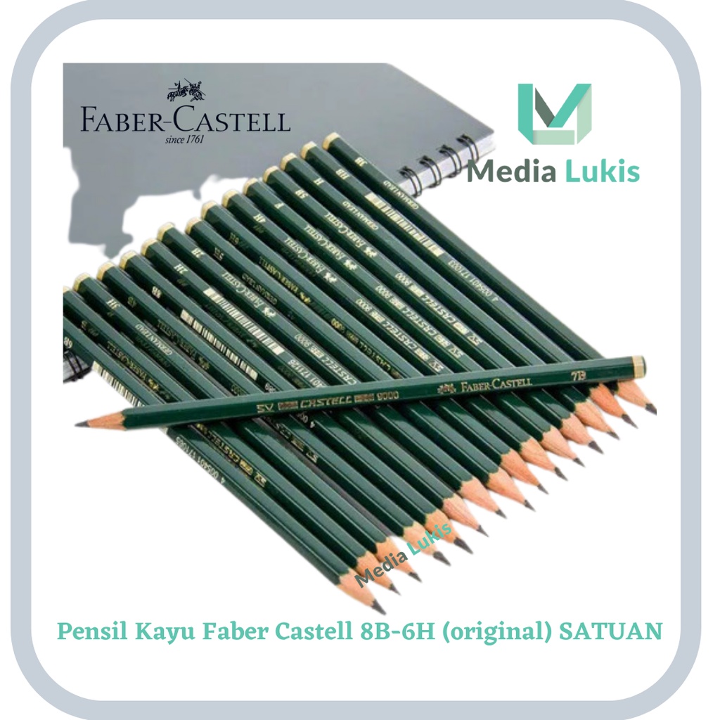 

Pensil Kayu Faber Castell 8B-6H (original) SATUAN