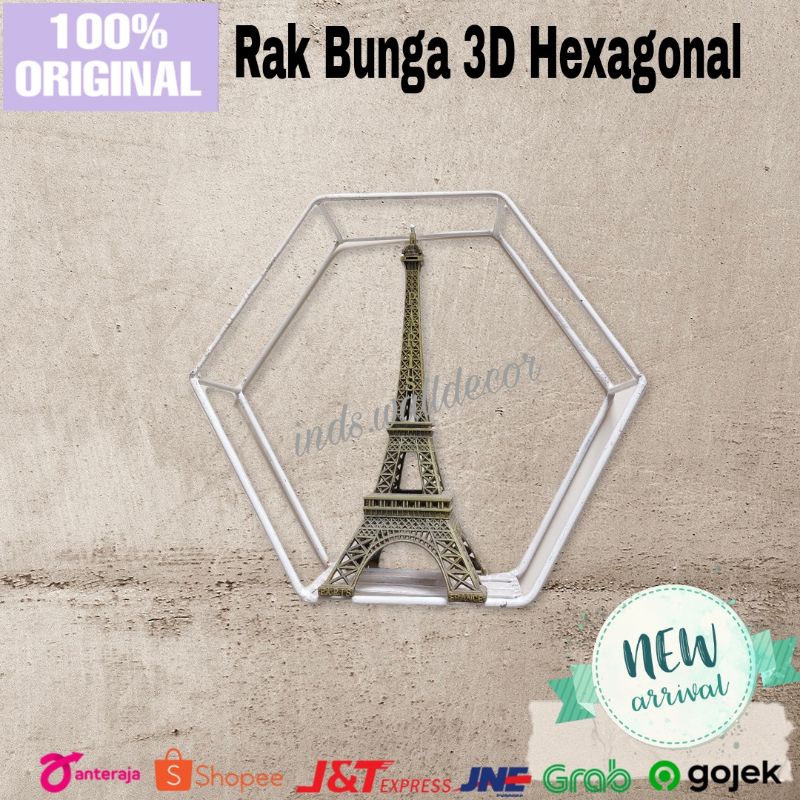 Rak Pot Bunga Gantung Tempel Dinding Besi Murah / Rak Bunga Tempel Dinding