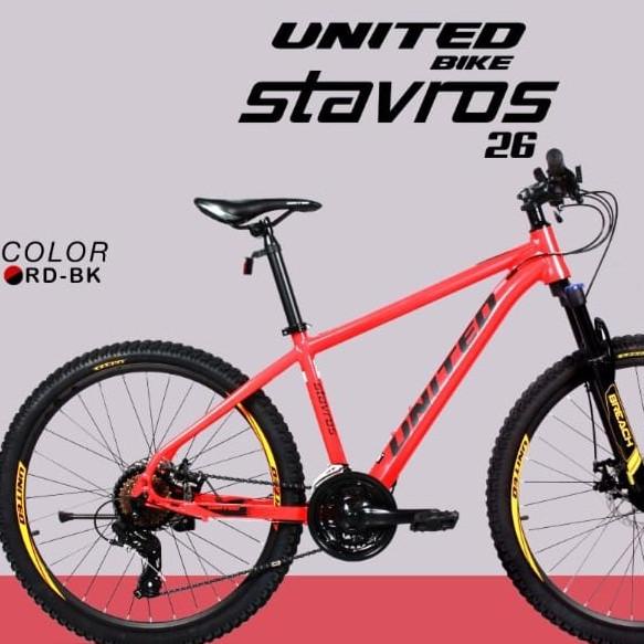 SEPEDA GUNUNG MTB 26 UNITED STAVROS FDGDF34545