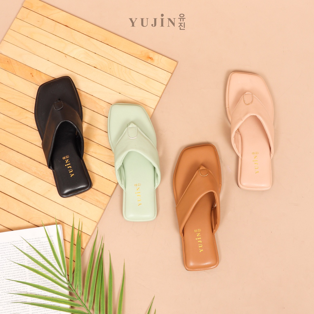 YUJIN Sandal Teplek Wanita Hana Korean Fashion Style