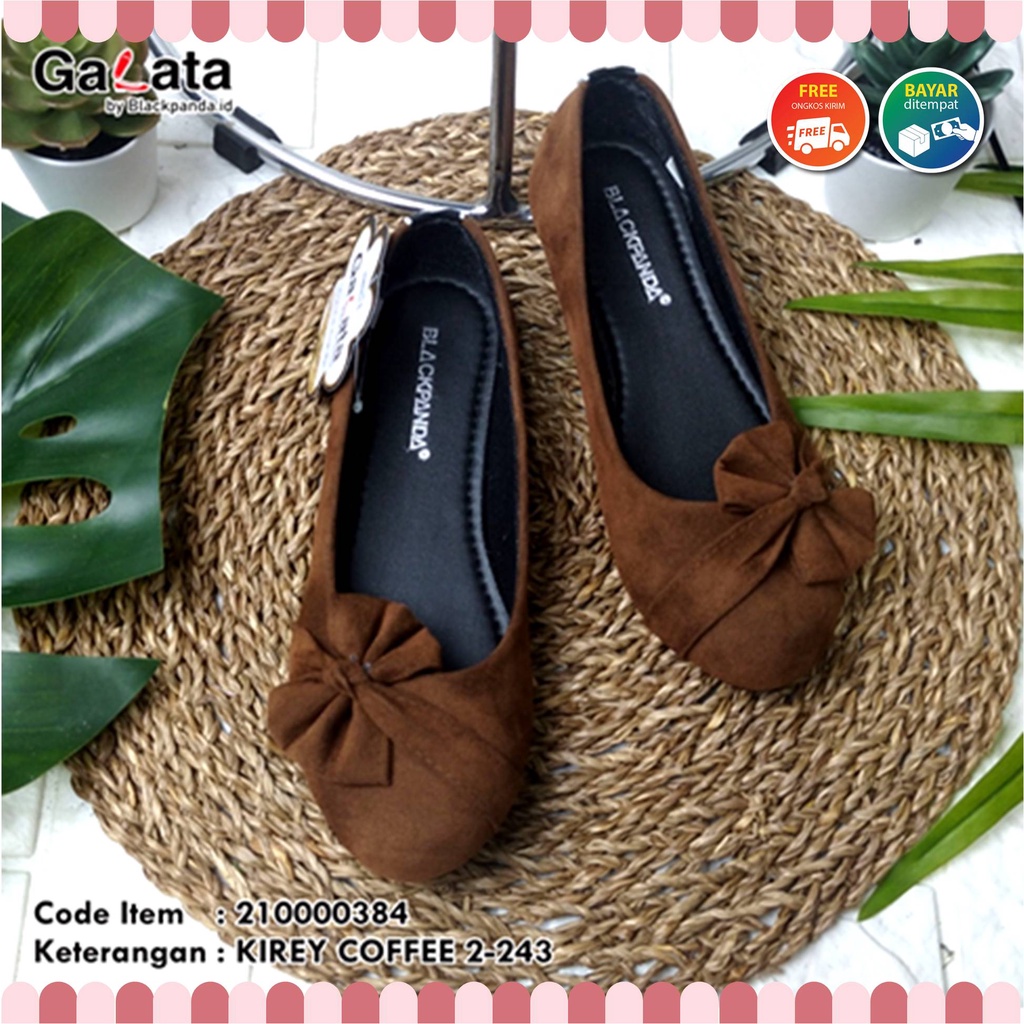 Blackpanda Flat Shoes - Sepatu Black Panda - Sepatu Wanita - Black Panda Kirey Coffee