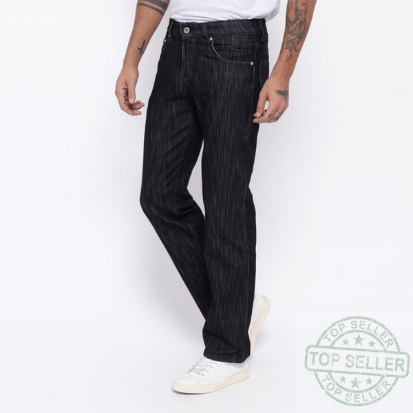 (Celana Murah) Edwin Celana Jeans EDW-007-501 Regular Fit Pria Panjang Hitam - Navy, 30 |DXT