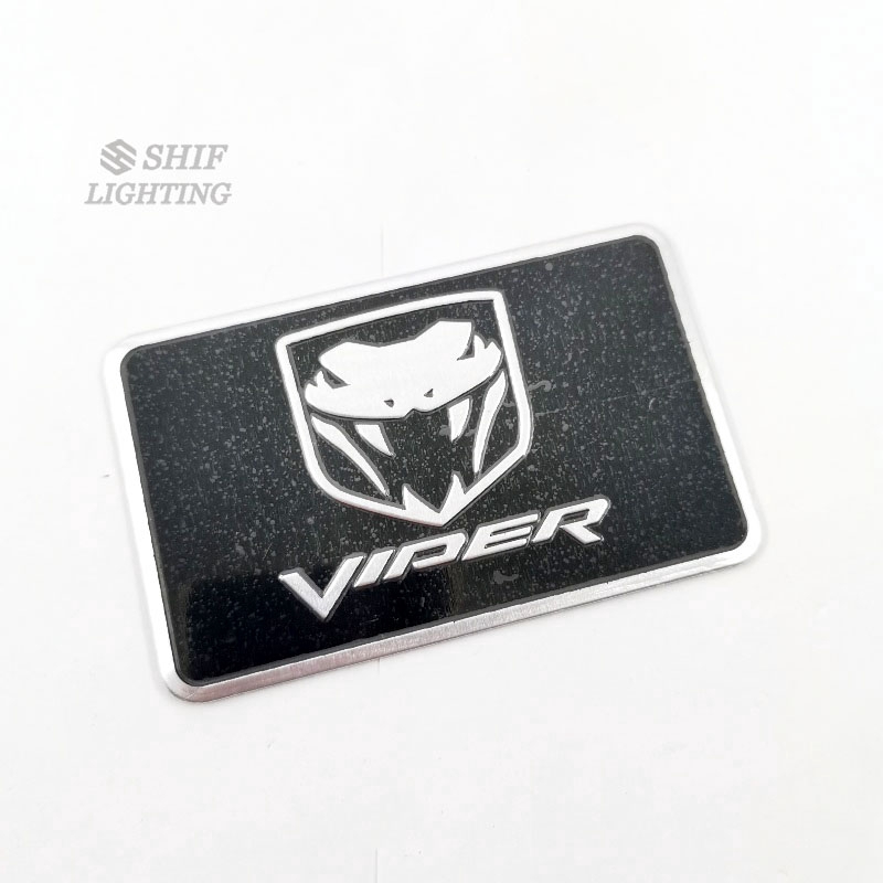 1pc Stiker Emblem Logo Ular Kobra Bahan Aluminum Untuk Mobil Ford Mustang