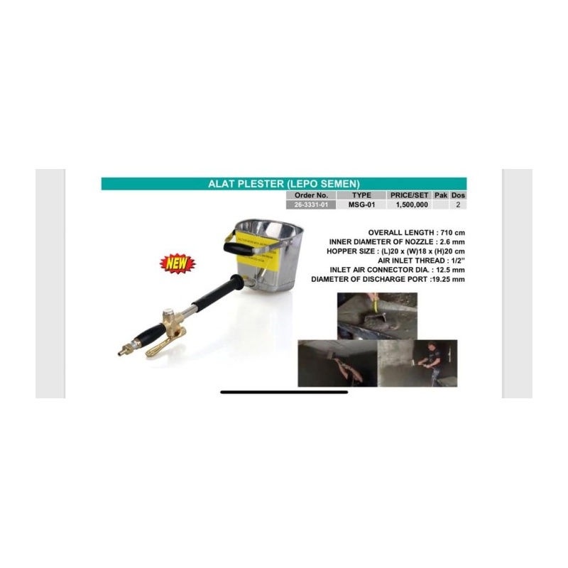 Murah WIPRO Alat Plester Lepo semen - Mortar Spray gun