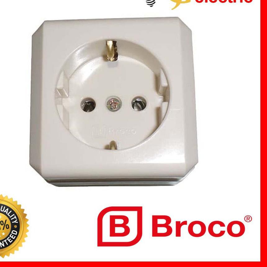 >CAS.E-0569 Stop kontak OB Outbow BROCO 1 Lubang ..makasih