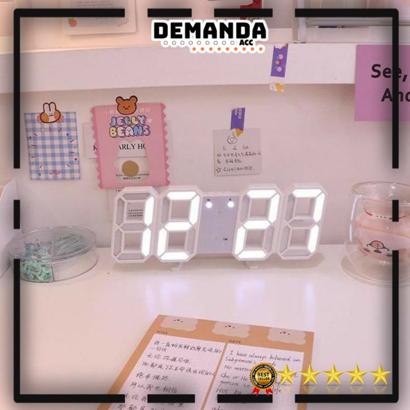 Jam Meja LED digital aesthetic dekorasi kamar S60