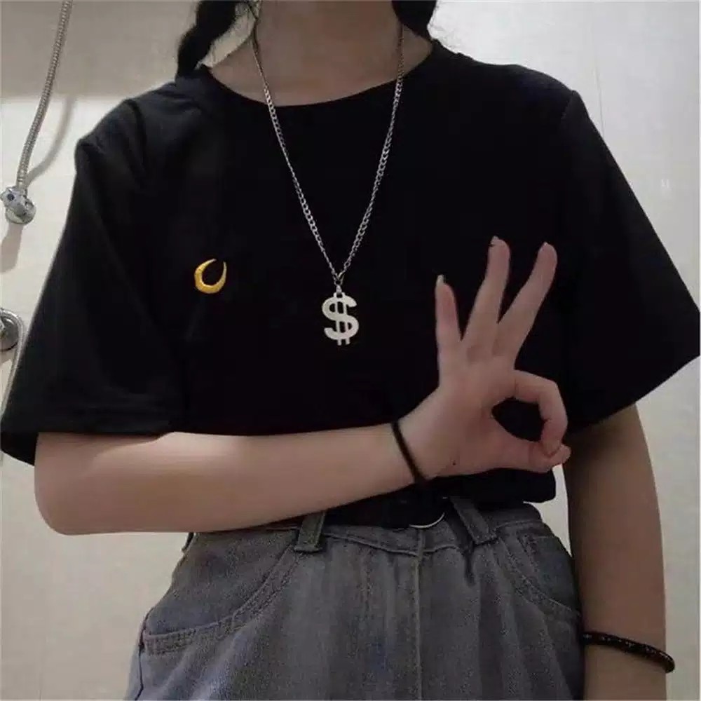 Kalung HipHop Rantai Dengan Liontin Dollar Gaya HipHop Fashion Pria dan Wanita