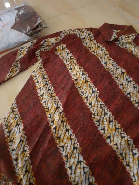 Size M L Xl Xxl Xxxl Bswart Batik Hrb026 Kenongo Hem Pendek Padi Pekalongan M L Xl Batik Pria Murahl