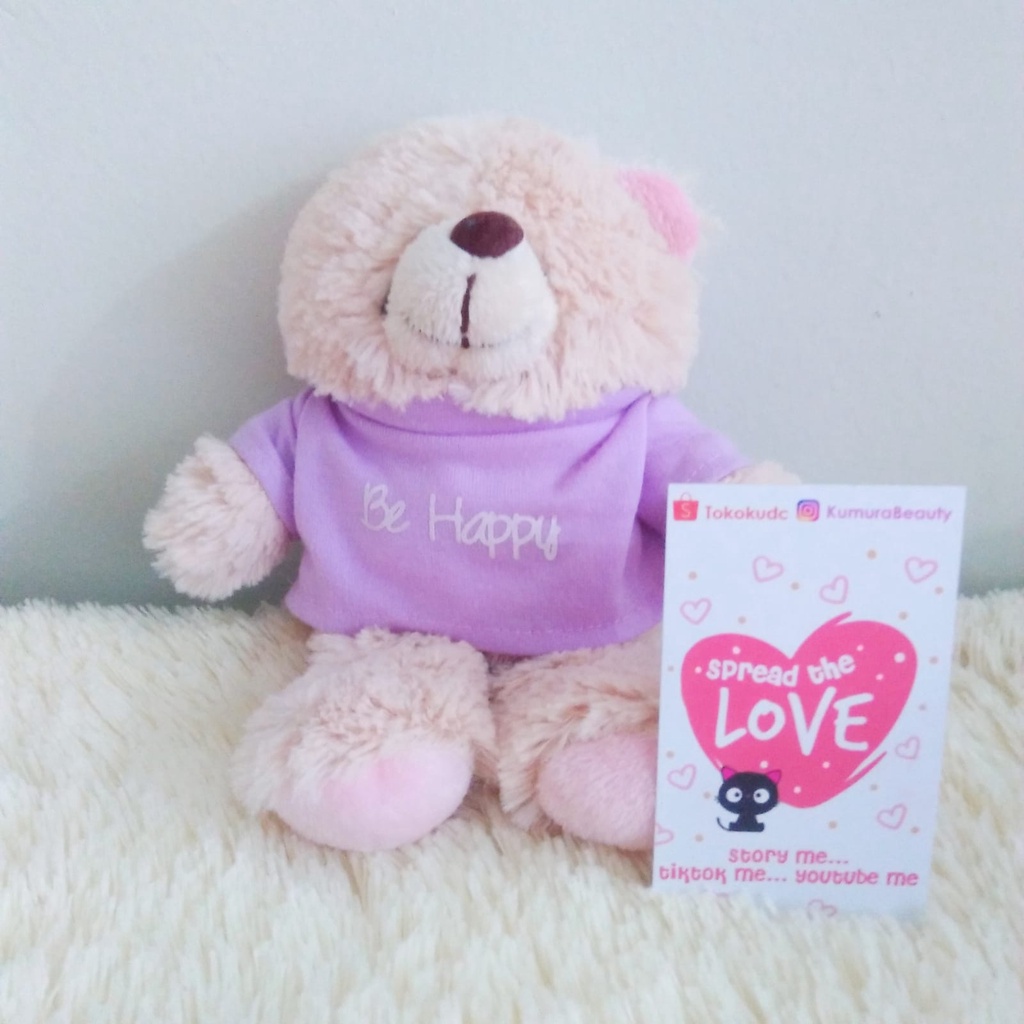 BONEKA TEDY BEAR T-SHIRT 6 INC