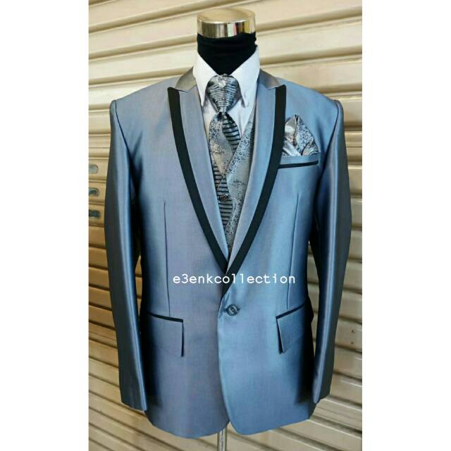 Jas Abu Silver ( Jas pengantin / Jas wedding )