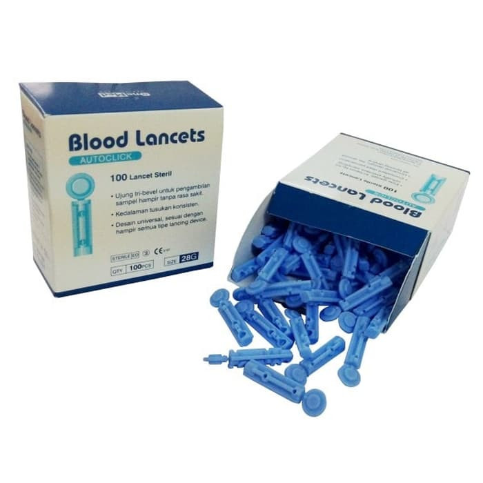 New Blood Lancets 28G OneMed box isi 100 pcs