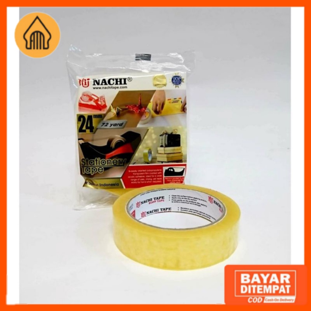 

Isolasi Bening Nachi SHR 1 Inchi 24mm x 72yard Nachi solasi