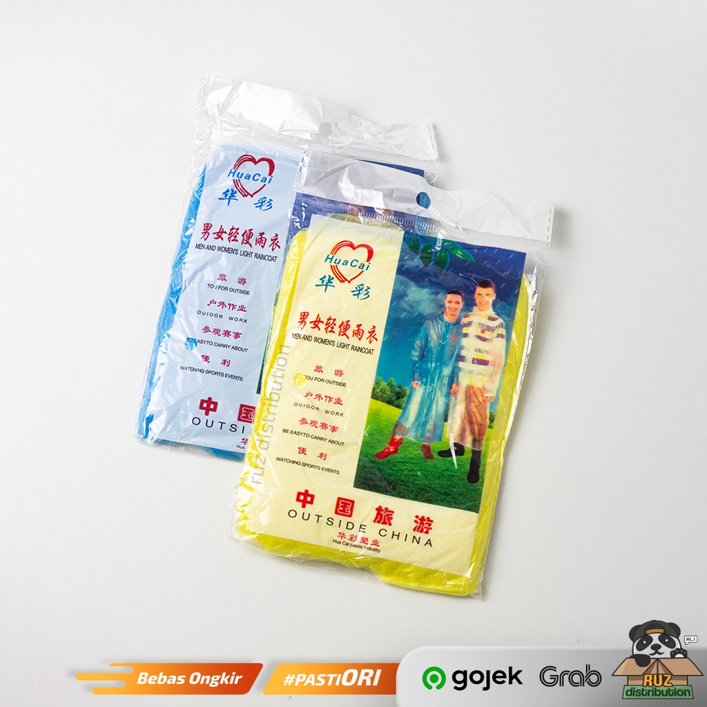 Jas Hujan Disposable - Disposable Raincoat 1x pakai Unisex