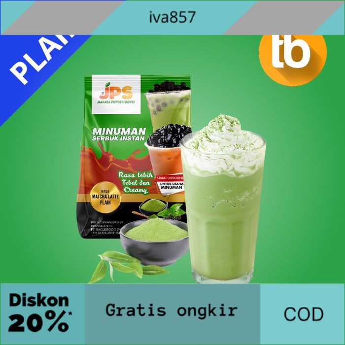 

PROMO JPS Bubuk Matcha Latte Plain (Bubuk minuman dan makanan) GRATIS ONGKIR