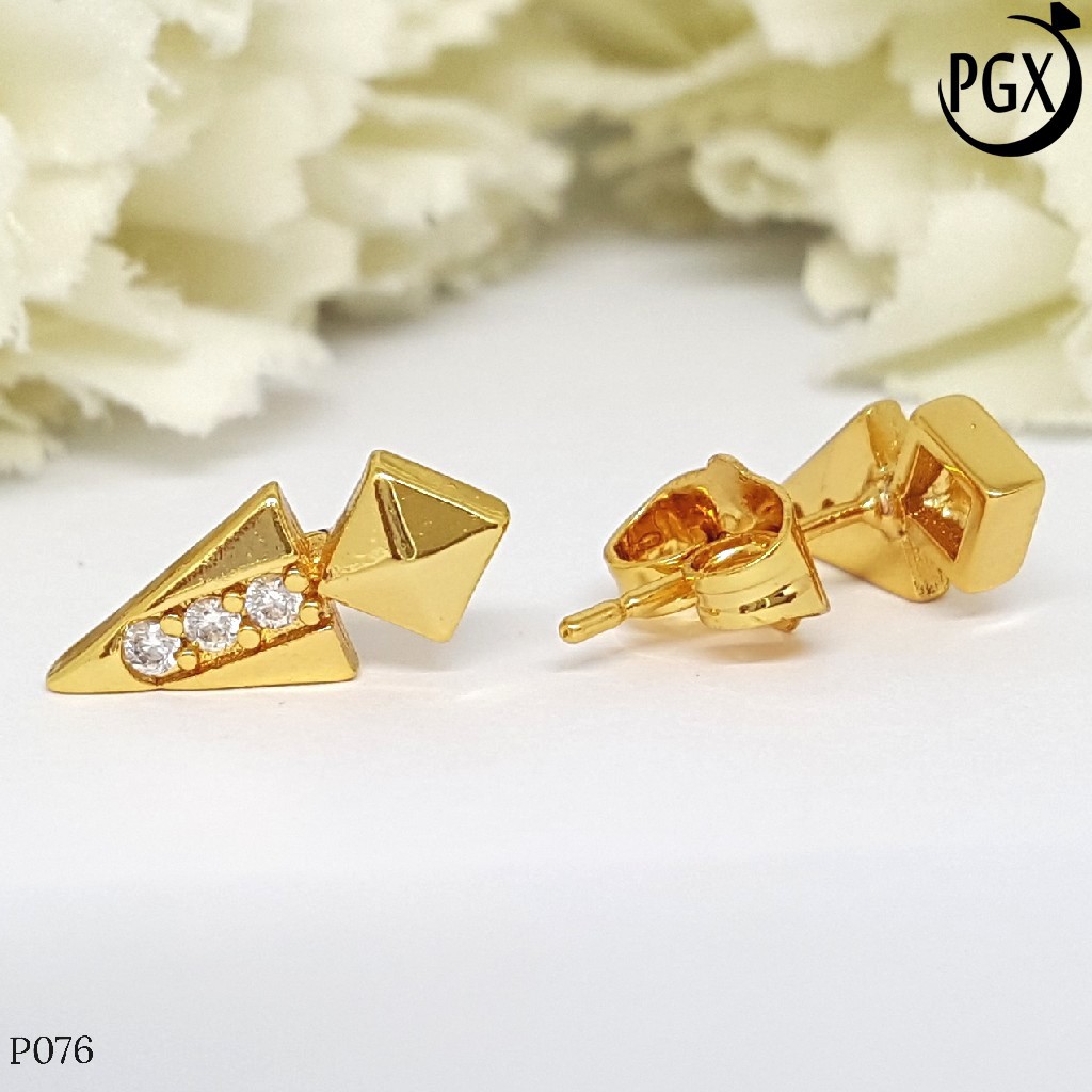 PGX Anting Tusuk Xuping Wanita Aksesoris Fashion Perhiasan Lapis Emas Premium - P076