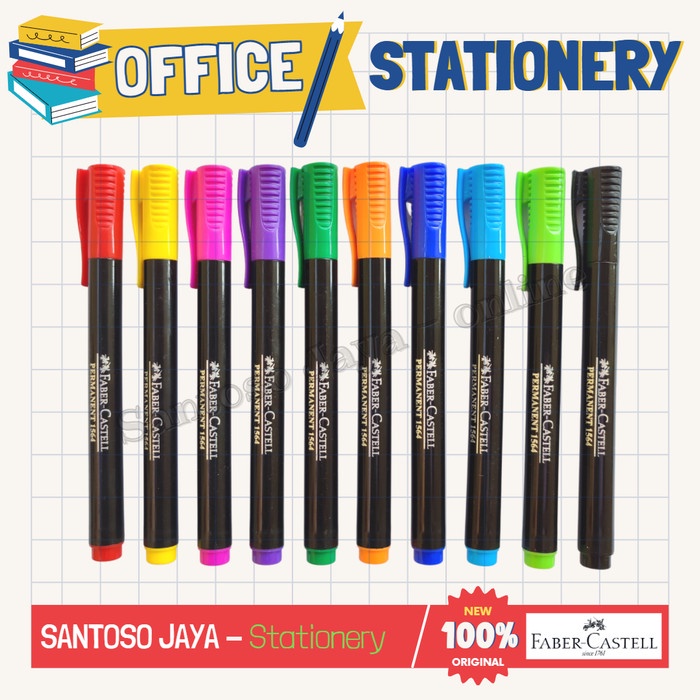 

Spidol FABER CASTELL Permanen Sedang - Creative Permanent Marker 1564
