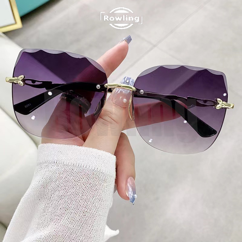 Rowling(ka-265)Sunglasses  Kacamata Hitam Kotak No frame Women Sunglasses Titanium New Arrival Import Kacamata Fashion