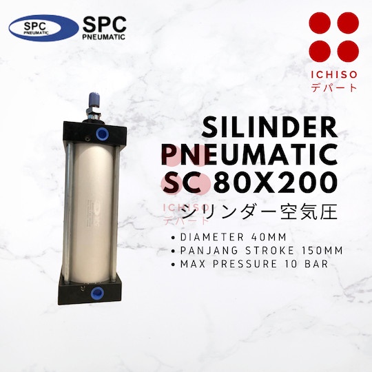 Silinder Pneumatic SC 80 x 200 - Air Silinder Hidrolik - Hydraulic