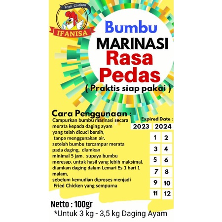 

bumbu Marinasi Pedas