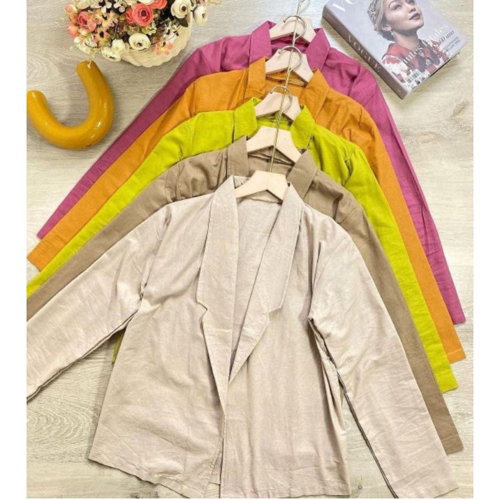 OUTER WANITA LINEN | ATASAN WANITA LD 120