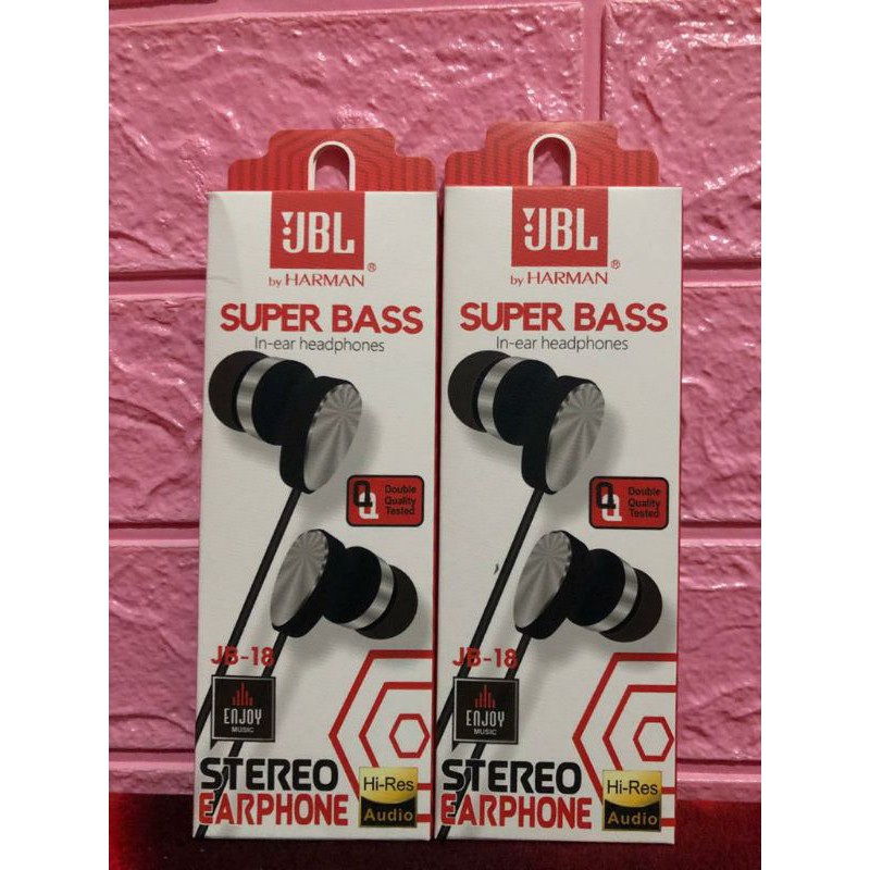 EARPHONE HANDSFREE HADSET JBL JB-18 SUPER BASS