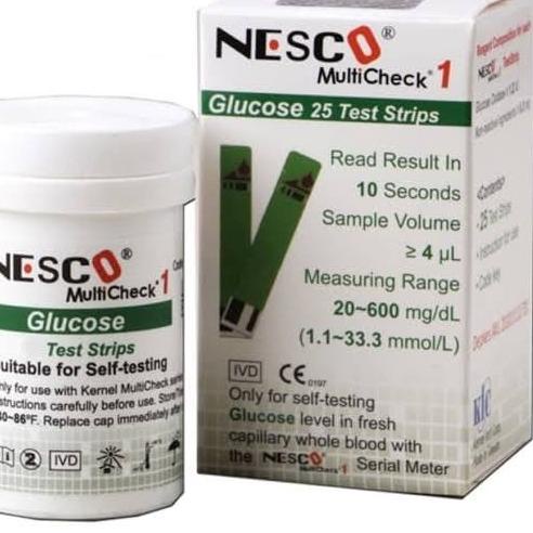➵ Strip Nesco Gula darah Stik Nesco Gula darah Strip Glucose Nesco ✦
