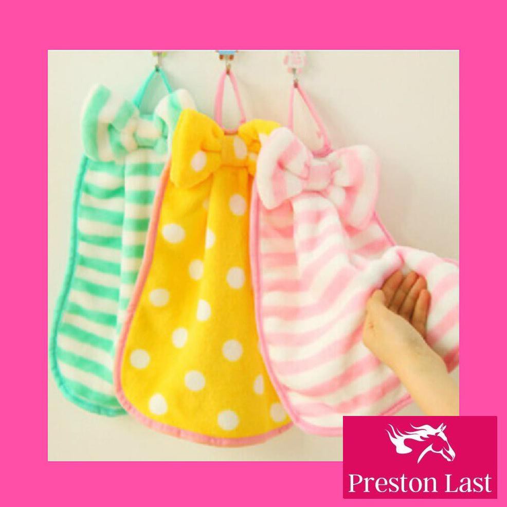 

Lap Tangan Handuk Hand Towel Microfiber Micropiber Wastafel Pita Dapur Polkadot Gantung Cendol LTP -