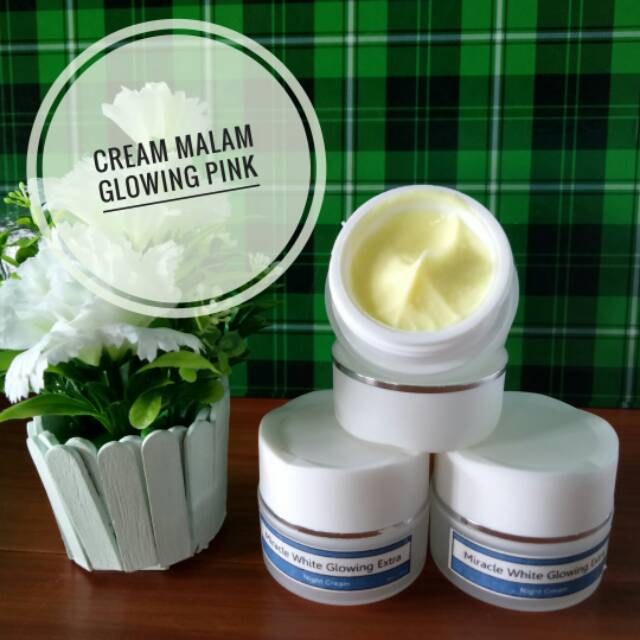 CREAM MALAM MIRACLE WHITE GLOWING EXTRA/CREAM MALAM GLOWING PINK